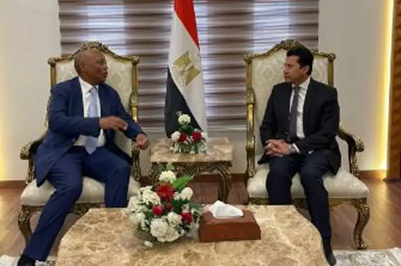 اجتماع وزير الرياضة مع رئيس كاف لمناقشة السوبر والمقر الجديد