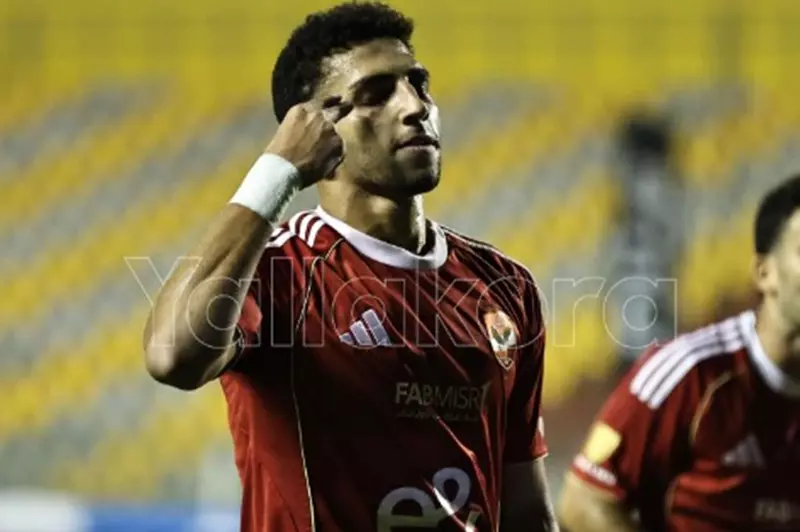 كوكا يسجل هدفه الأول مع الأهلي ضد كهرباء الإسماعيلية في الدوري المصري